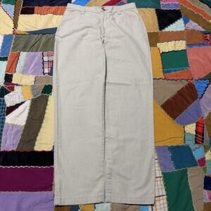 Vintage Lee Riders Super Tight Plaided Green/White Chino Pants Size 12 30Wx30L